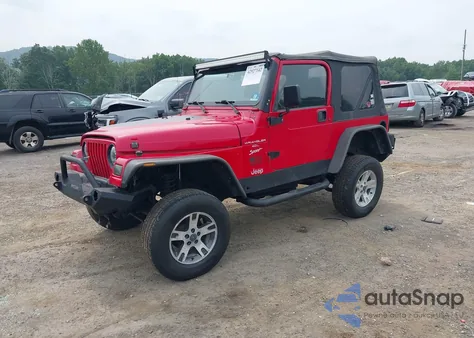 2001 Jeep Wrangler Sport z USA, uszkodzony, nr VIN 1J4FA49S51P374061